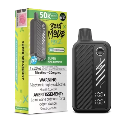 Beast Mode Max 2 50K Super Spearmint Ice By Flavour Beast