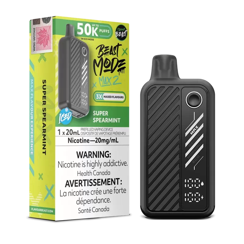 Beast Mode Max 2 50K Super Spearmint Ice By Flavour Beast