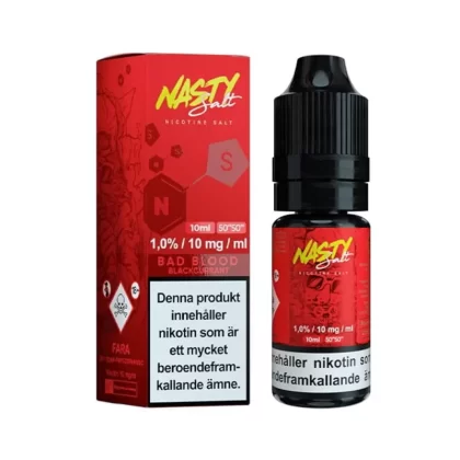 Nasty Salt – Bad Blood 10ml 10mg – Nikotinsalt - E Ciggbutiken Se