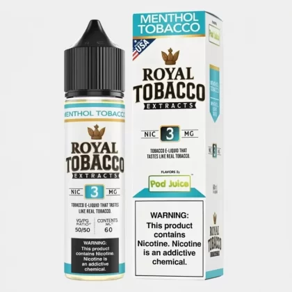 Pod Juice x Royal Tobacco Extracts Menthol Tobacco Freebase - Vape Product; Vape Product, Vape Product (22757D)