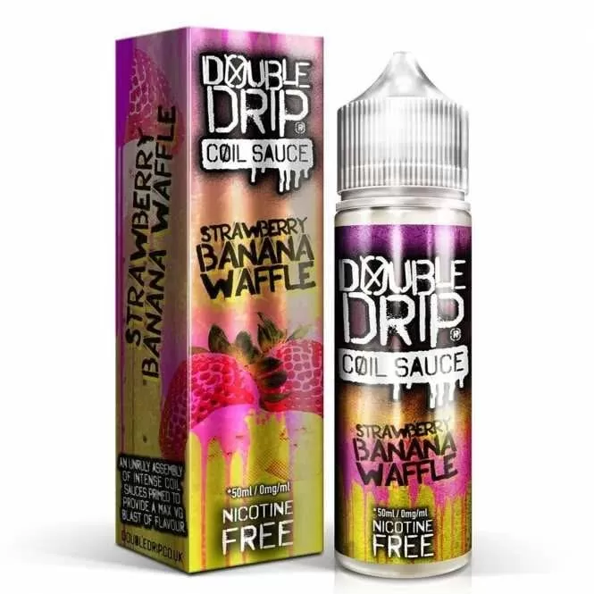 Strawberry Banana Waffle Shortfill E-Liquid by Double Drip (50ml) - 0mg