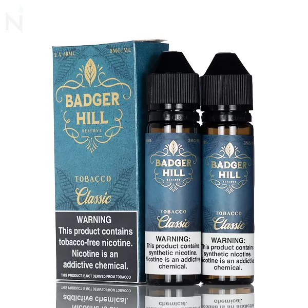 Badger Hill 120mL - Classic Tobacco - 3mg