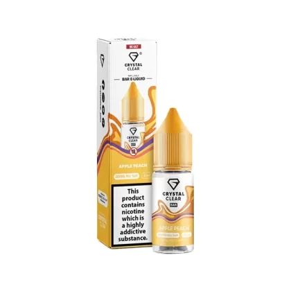 Crystal Clear Bar Salt Apple Peach E Liquid 10ml - Nicotine Strength#20mg>10mg (A98F33)