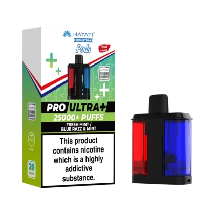 Fresh Mint / Blue Razz & Mint Hayati Pro Ultra Plus Refill Pack - 20mg - Vape Product