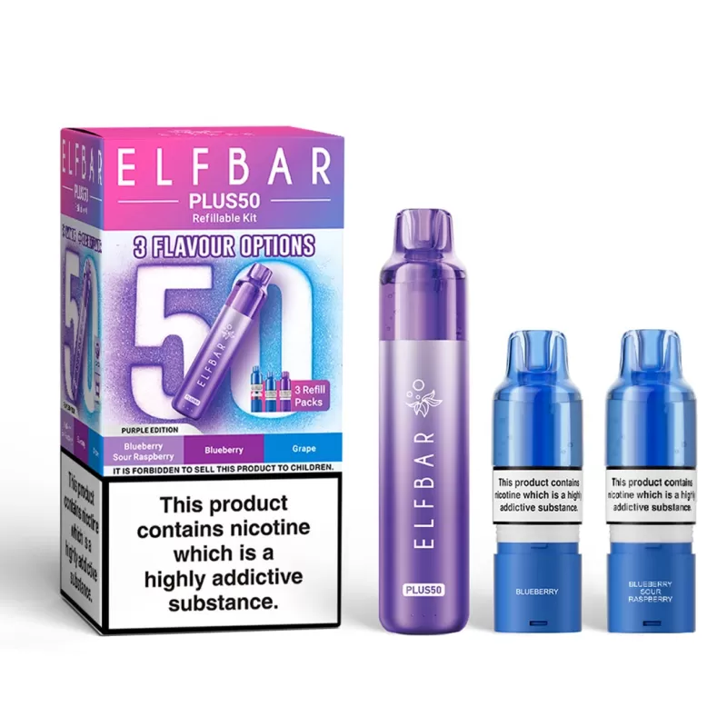 Elf Bar Plus 50 Prefilled Pod Vape Kit - Drinks Edition - Image 3