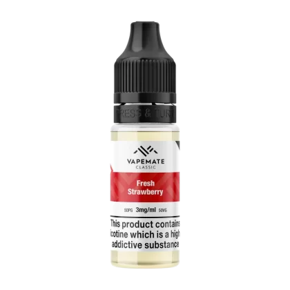 Vapemate Classic Fresh Strawberry 10ml - 12mg - Vape Product