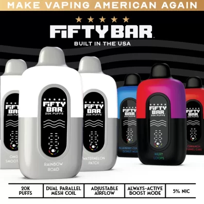 Fifty Bar V2 20K - Blueberry Cereal Donut Milk (BLK Series)
