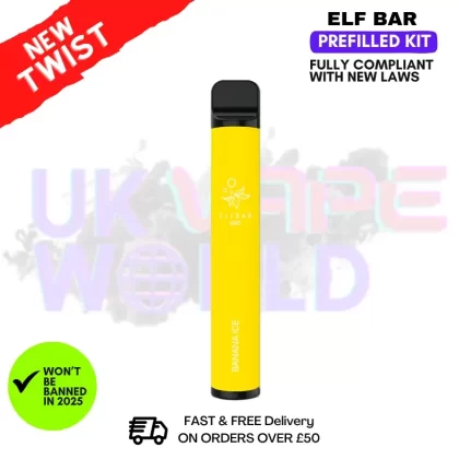 Banana ICE Elf Bar EB600 Prefilled Pod Kit