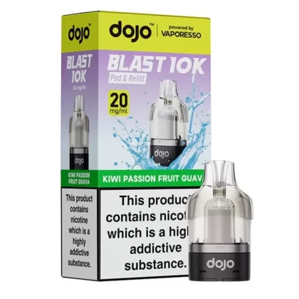 Dojo Blast 10K Kiwi Passionfruit Guava Prefilled Pods - 20mg