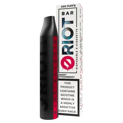 Sweet Strawberry Riot Bar Disposable Vape