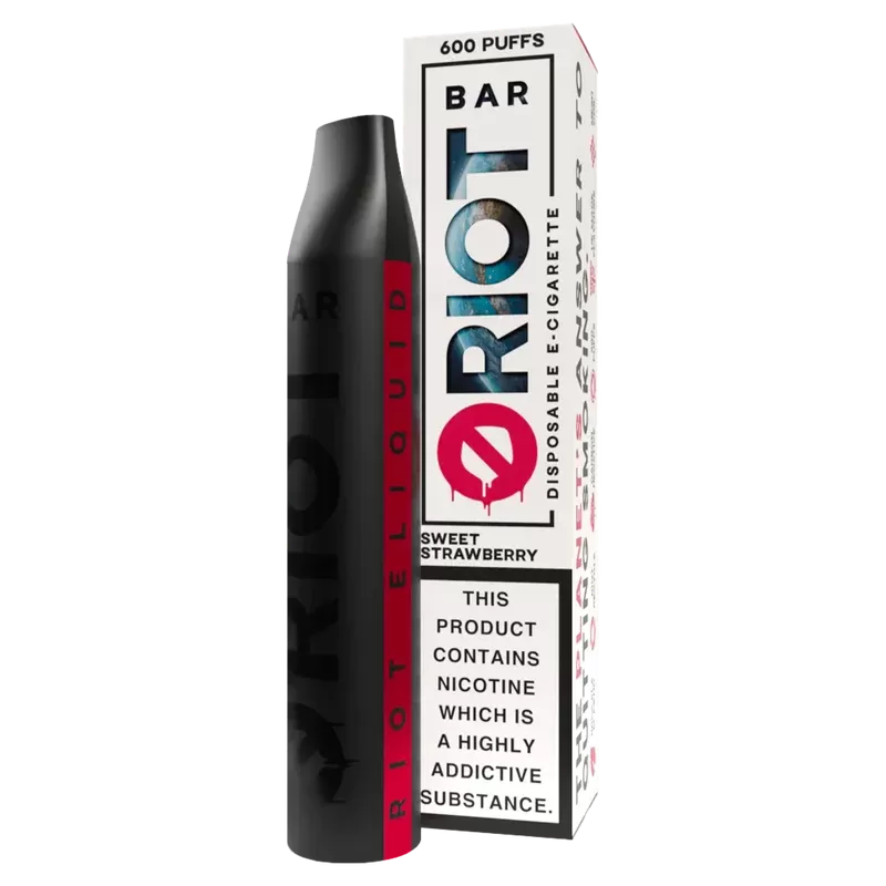 Sweet Strawberry Riot Bar Disposable Vape