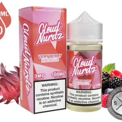 Very Berry Hibiscus by Cloud Nurdz 100ml - Vape Product, Vape Product (10242E)