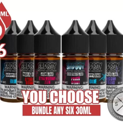 SadBoy Salts Bundle 6x30ml (180ml)