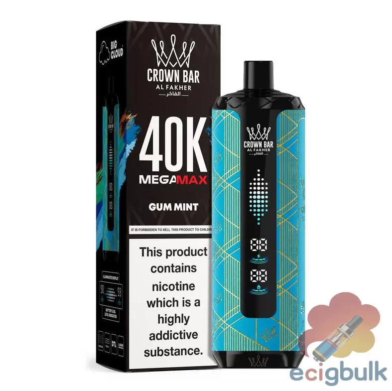 Alfakher MegaMax Cloudmax 40K Disposable Vape β LED Display & 45 Flavors - Image 3
