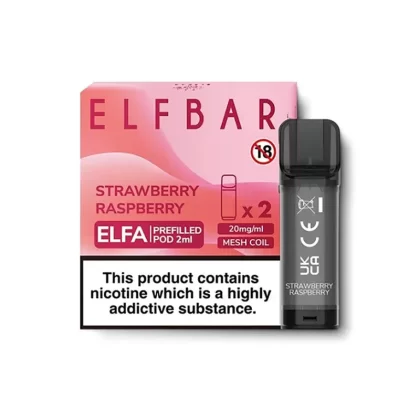 Elf Bar ELFA Strawberry Raspberry Pods (2 Pack)