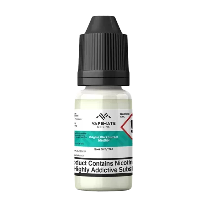 Vapemate Origins Blackcurrant Menthol 10ml - 6mg - Vape Product (FFFCC7)