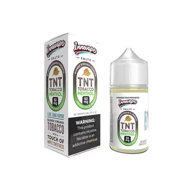 TNT Tobacco Menthol Innevape Salts 30mL - Nicotine Level#24mg>35mg>50mg