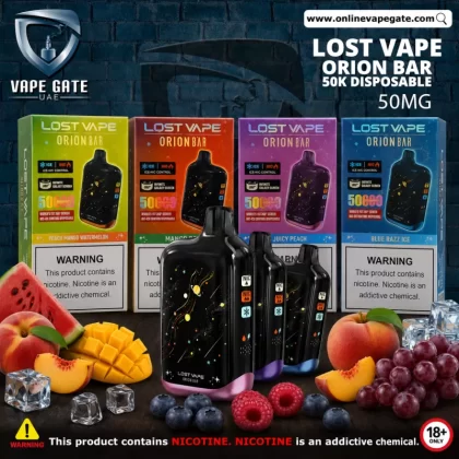 Lost Vape Orion Bar 50k Disposable Device - Rechargeable - Blue Razz Ice / 50mg