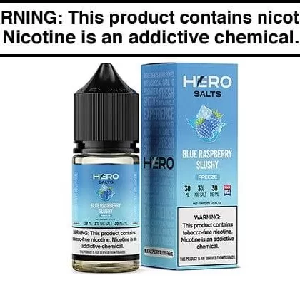 BLUE RASPBERRY SLUSHY FREEZE BY HERO SALTS 30ML - Vapejuice