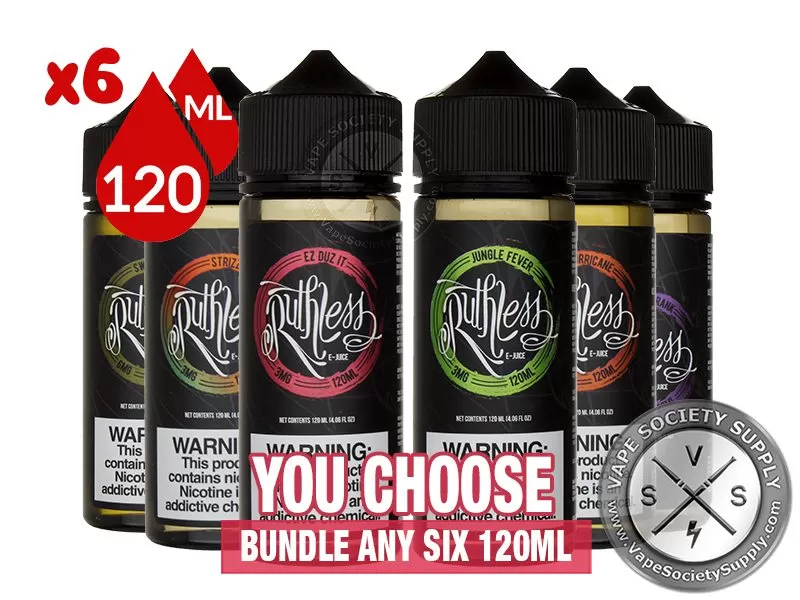 Ruthless Vapor Bundle 6x120ml (720ml)
