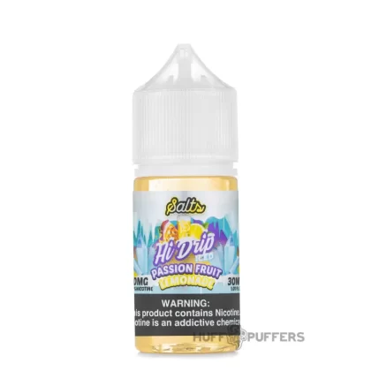 Hi-Drip Salts – Passion Fruit Lemonade Iced 30mL - Vape Product, Vape Product