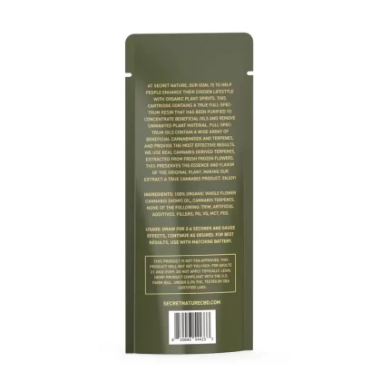 Secret Nature THCV Disposable Vapes