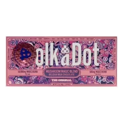 The Original PolkaDot Magic Mushroom Belgian Milk Chocolate - Ejuicewarehouse