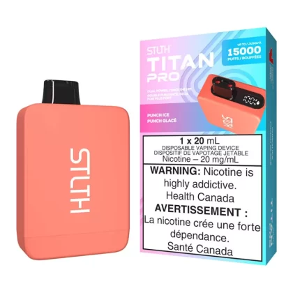 STLTH Titan Pro Disposable Vape Device - Punch Ice - 20mg/ml