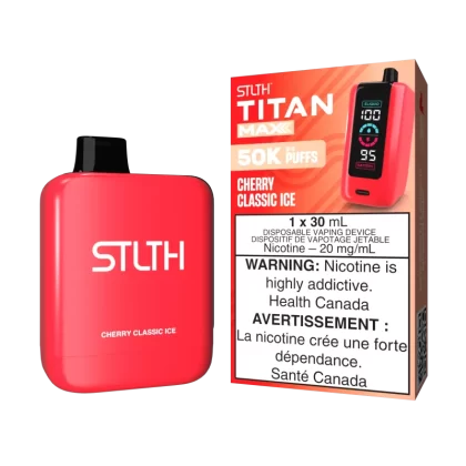 STLTH TITAN MAX - Cherry Classic Ice - 20 mg/mL (wholeseller) - Excise ON, 20 mg/mL (wholeseller) - Excise AB (8881EA)
