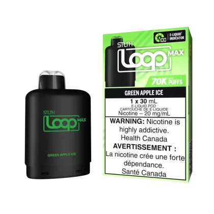 STLTH LOOP MAX Pod Pack - Green Apple Ice - 20 mg/mL (wholeseller) (SK) - Excise FED
