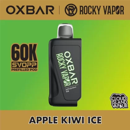 Rocky Vapor Oxbar Svopp 60K Pod Pack – Apple Kiwi Ice