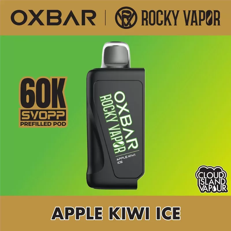 Rocky Vapor Oxbar Svopp 60K Pod Pack – Apple Kiwi Ice