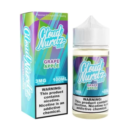 Cloud Nurdz Iced Grape Apple eJuice - Vape Product; Vape Product, Vape Product