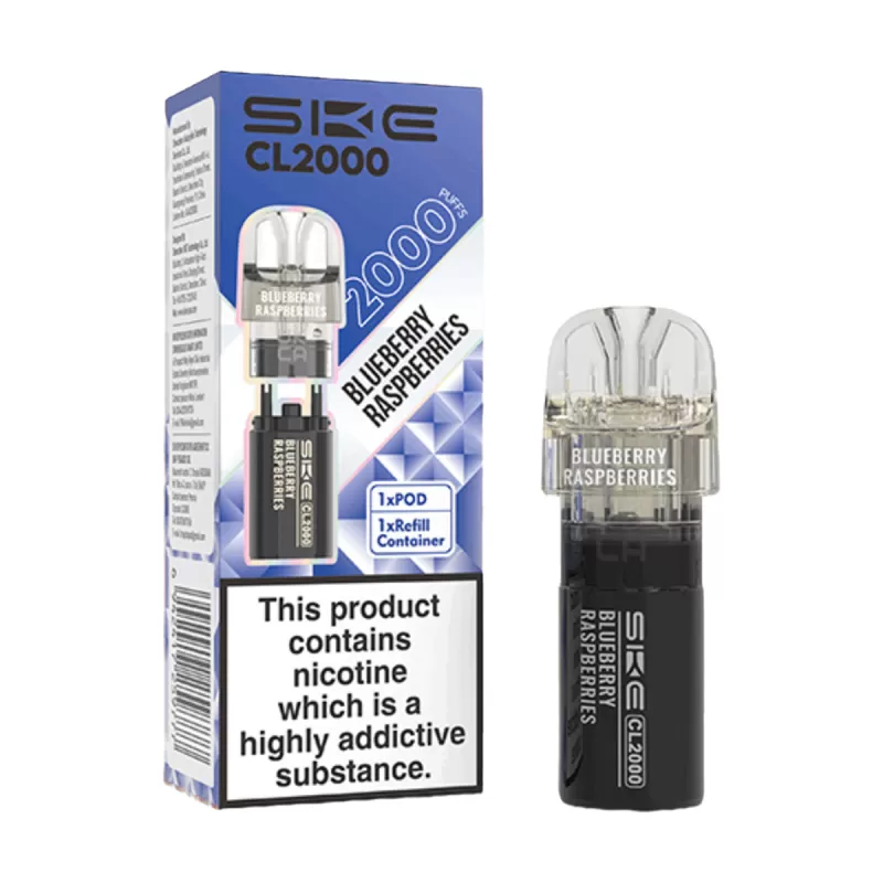 SKE Crystal CL2000 Prefilled Pods - Bubble Cherry - Image 3