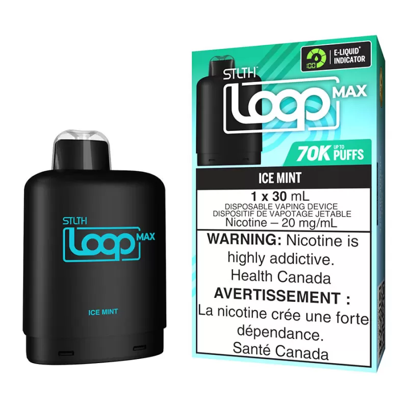 STLTH Loop Max E-Liquid Pod Pack - Ice Mint - 20mg/ml