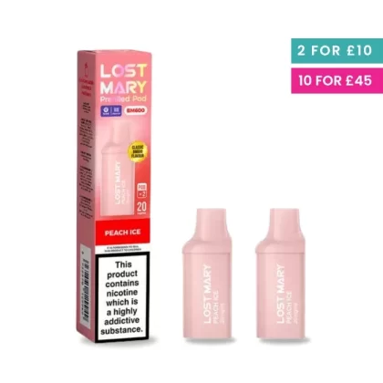 Peach Ice – Lost Mary 600 Prefilled Pods