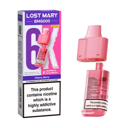 Cherry Berry Lost Mary BM6000 Refill Pack - 20mg - Vape Product