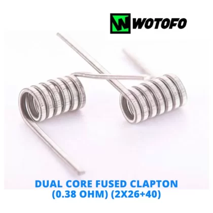 Wotofo Fused Clapton Prebuilt Wires - Pair of Dual Core Fused Clapton (0.28 ohm) (26x2+36G)