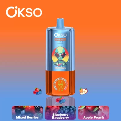 OKSO 3-IN-1 70000 70K Puffs 3 Flavors Adjustable LED Display Disposable Vape - Vapeq10