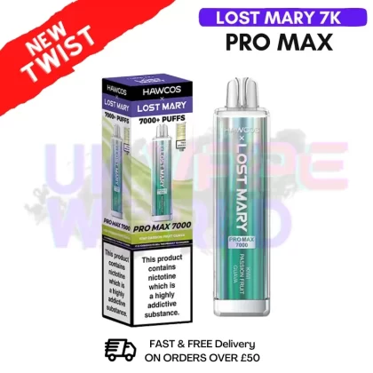 Kiwi Passion Fruit Guava Lost Mary 7K 7000 Puff Pro Max Bar