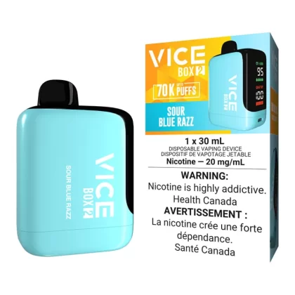 Vice Box 2 Disposable Vape Device - Sour Blue Razz - 20mg/ml