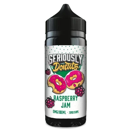 Doozy Seriously Donuts 100ml E-Liquid Shortfill Raspberry Jam - Title#0mg