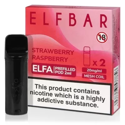 Strawberry Raspberry Elf Bar Elfa Prefilled Pod - Ecigpremium