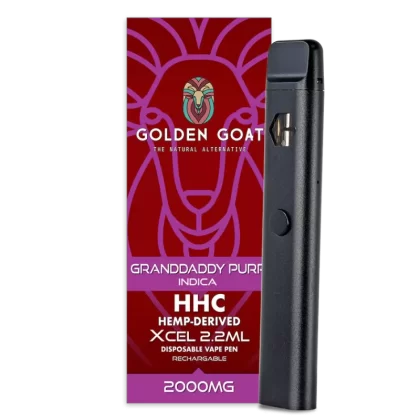 Golden Goat Granddaddy Purple 2.2ml HHC Vape Pen - Vape Store