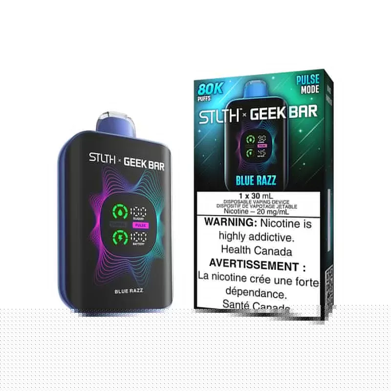 STLTH X GEEK BAR DISPOSABLE – 80k PUFFS – Blue Razz