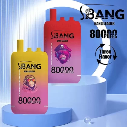 Bang Leader (Bang Legend) 80000 Puff 3-in-1 Flavor 80K Disposable Vape - Kiwi Guava Lychee Ice Mango Peach Pineapple / 50mg / 1PC / CN-SZ Warehouse