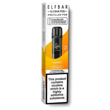 Mango Elf Bar 600 Prefilled Pods – Single, 5 or 10 packs