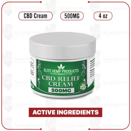 Elite Hemp – CBD Pain Relief Cream 500mg - Vape Product (C3A0EA)