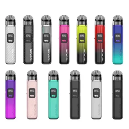 SMOK Novo Pro 30W Pod System Kit - Black Carbon Fiber, Black Gun Metal Leather