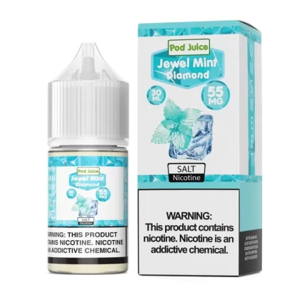 Pod Juice Jewel Mint Diamond TF 30ml Nic Salt Vape Juice - Eightvape